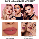 6 peças Lápiz Labial Líquido mate Larga Duracion Lip Stick Maquillaje Para Mujer