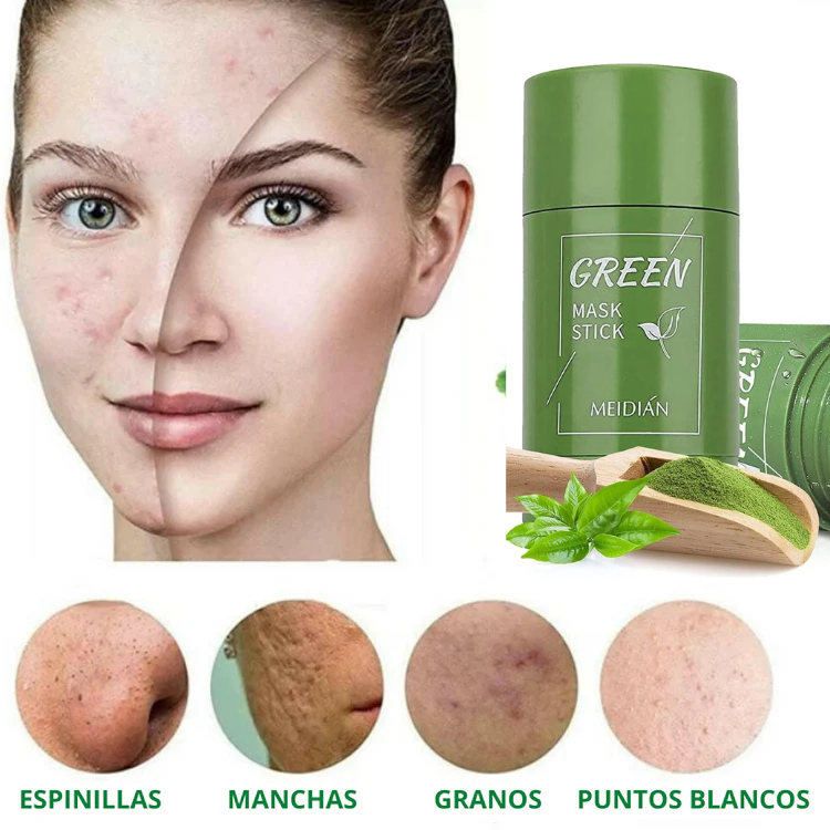 Máscara de arcilla verde
